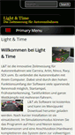 Mobile Screenshot of light-and-time.de